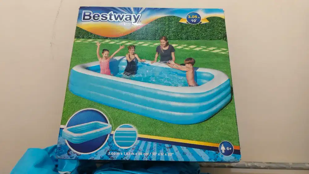 Kolam renang Bestway ukuran 3 meter swimming pool angin tiup ban karet