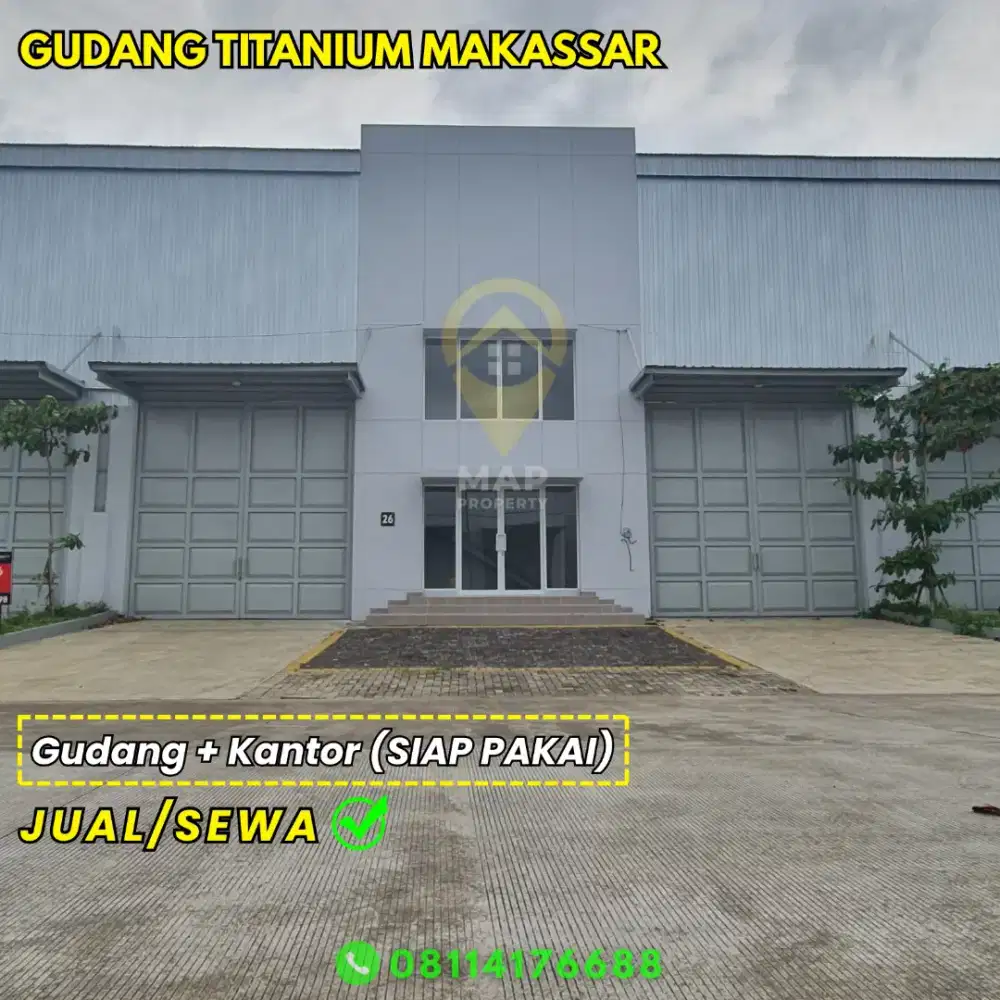 Gudang makassar siap pakai untuk bisnis dan investasi