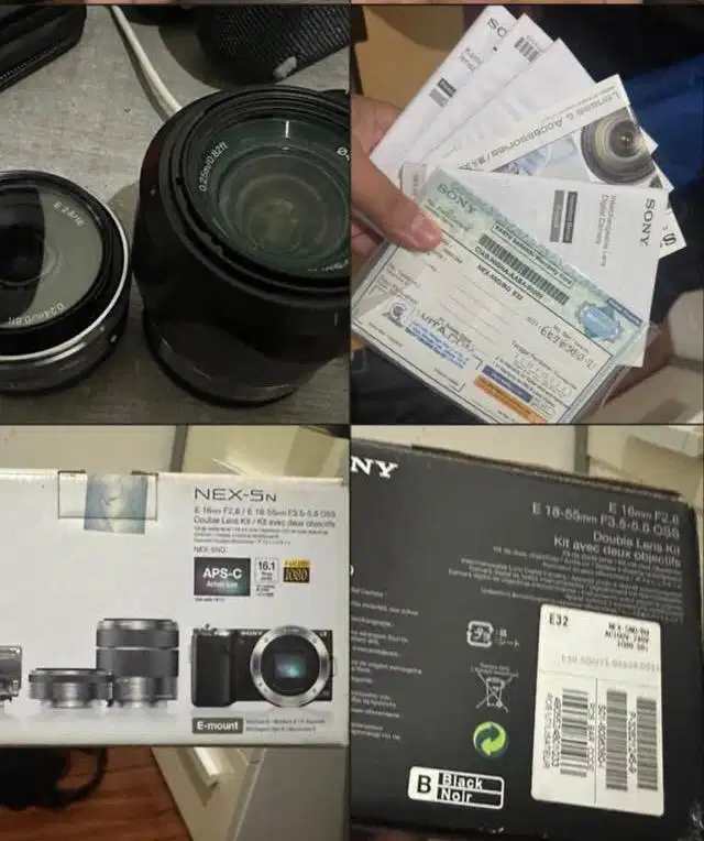 Sony Nex 5ND Double Lens Bawaan Murah Langka