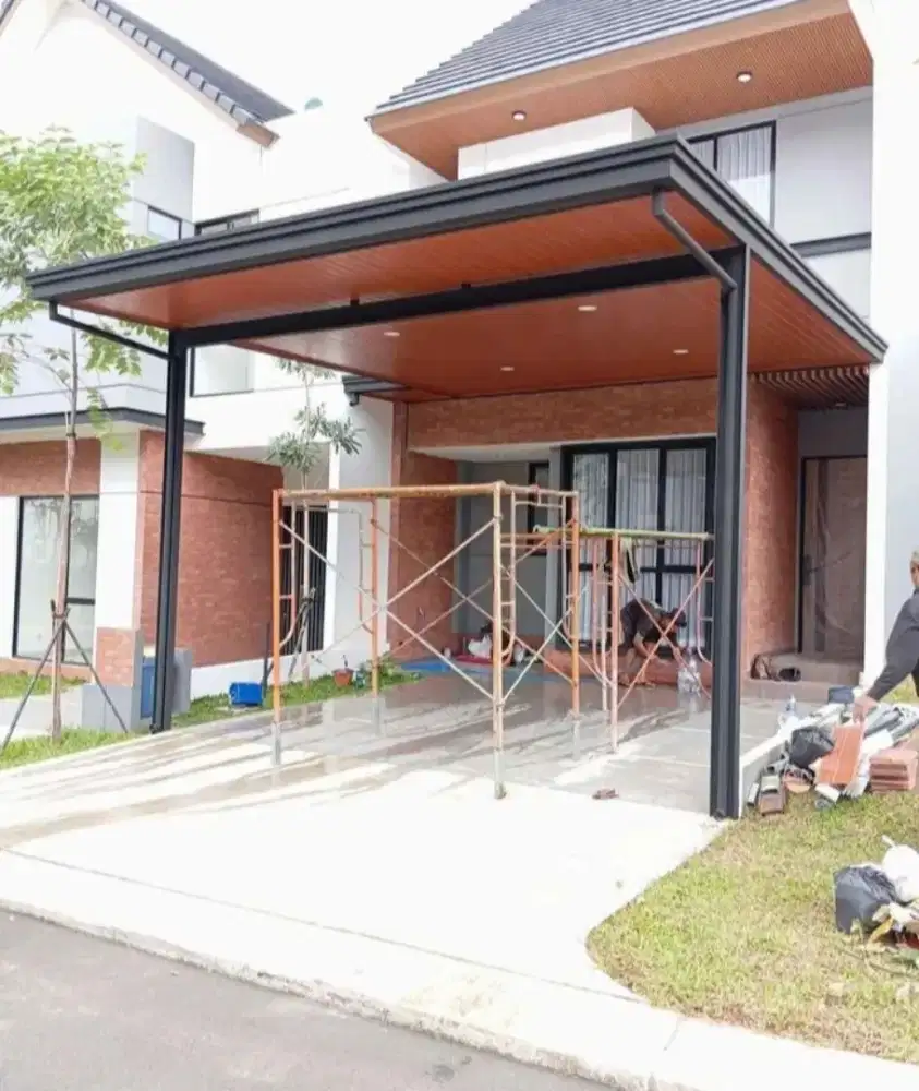 Kanopi alderon single layer+plafon pvc