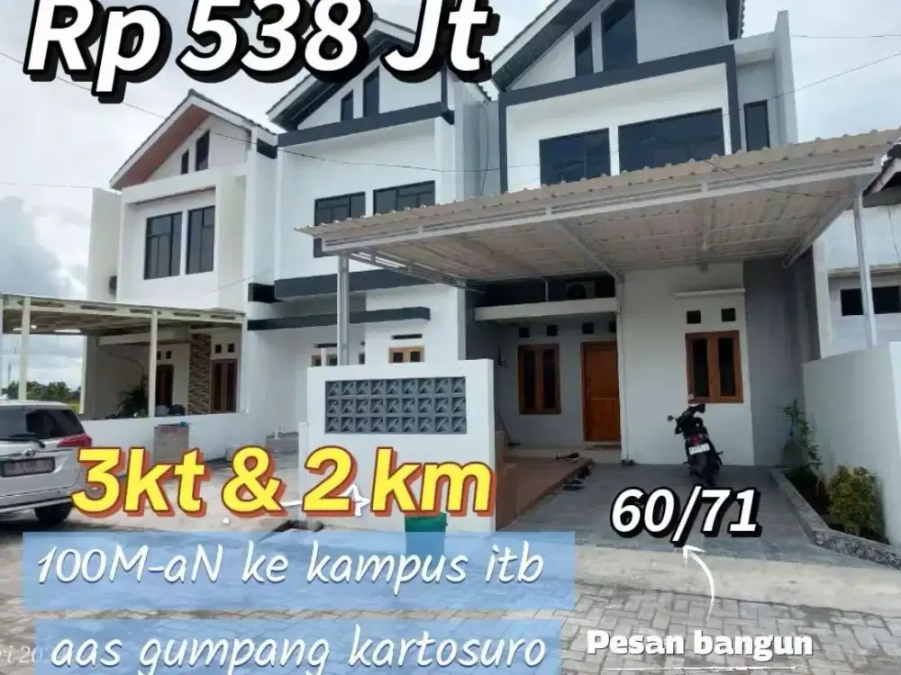 DIJUAL RUMAH GAMPANG KARTOSURO SOLO