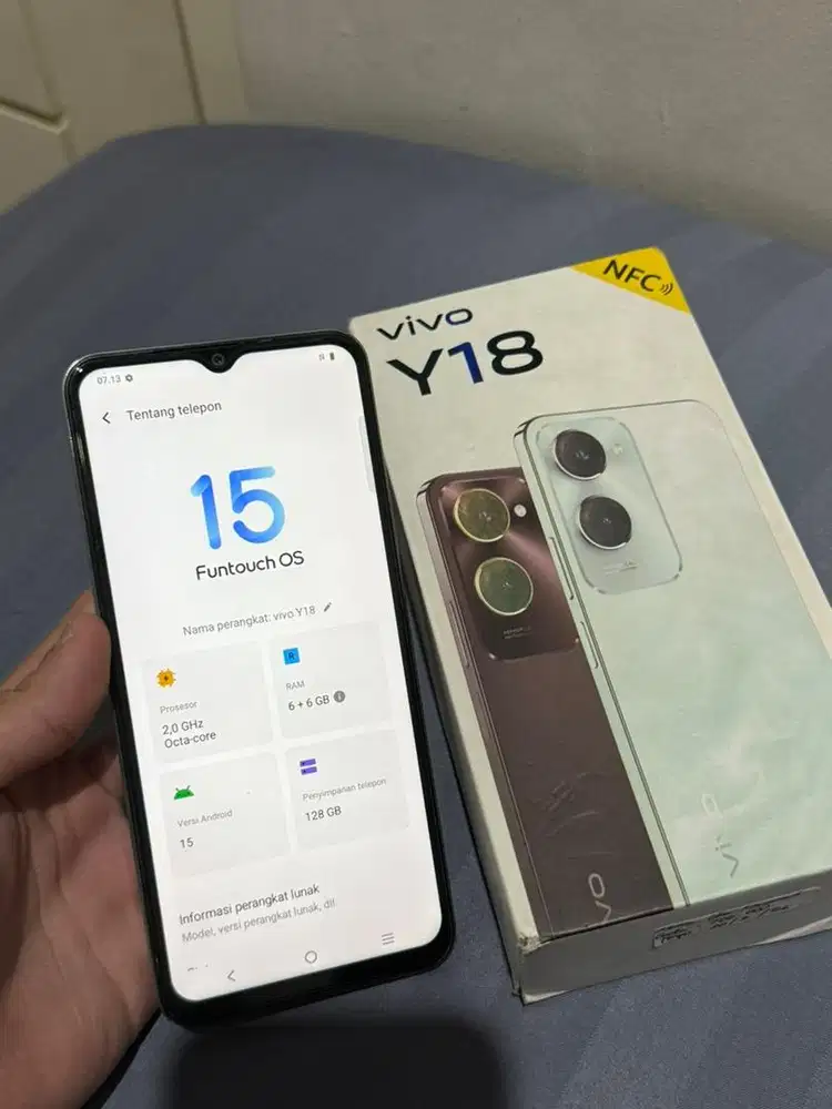 vivo y18 fullset 6+6/128
