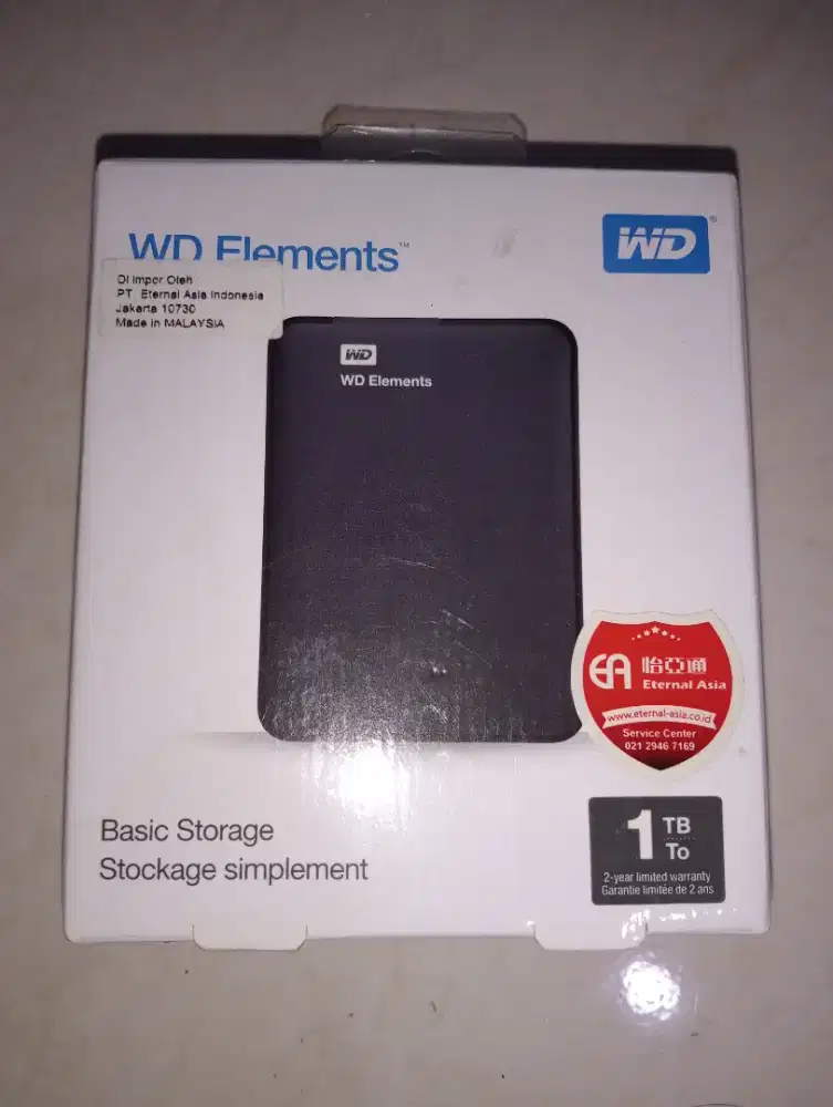 Harddisk eksternal wd 1 tb