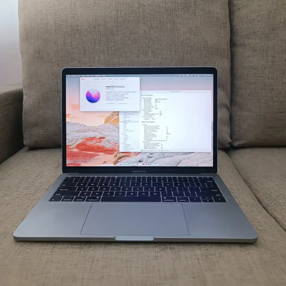 Macbook Pro 2016 Core i5 Ram 8 ssd 256 battery status normal