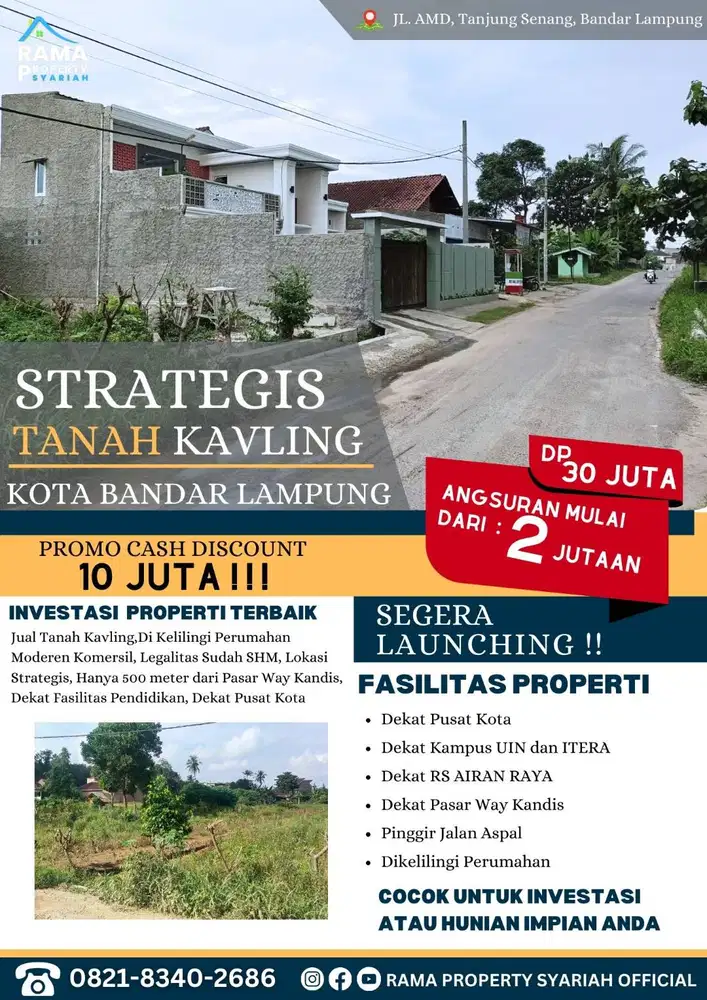 KAVLING TANJUNG SENANG WAYKANDIS HARGA TERMURAH