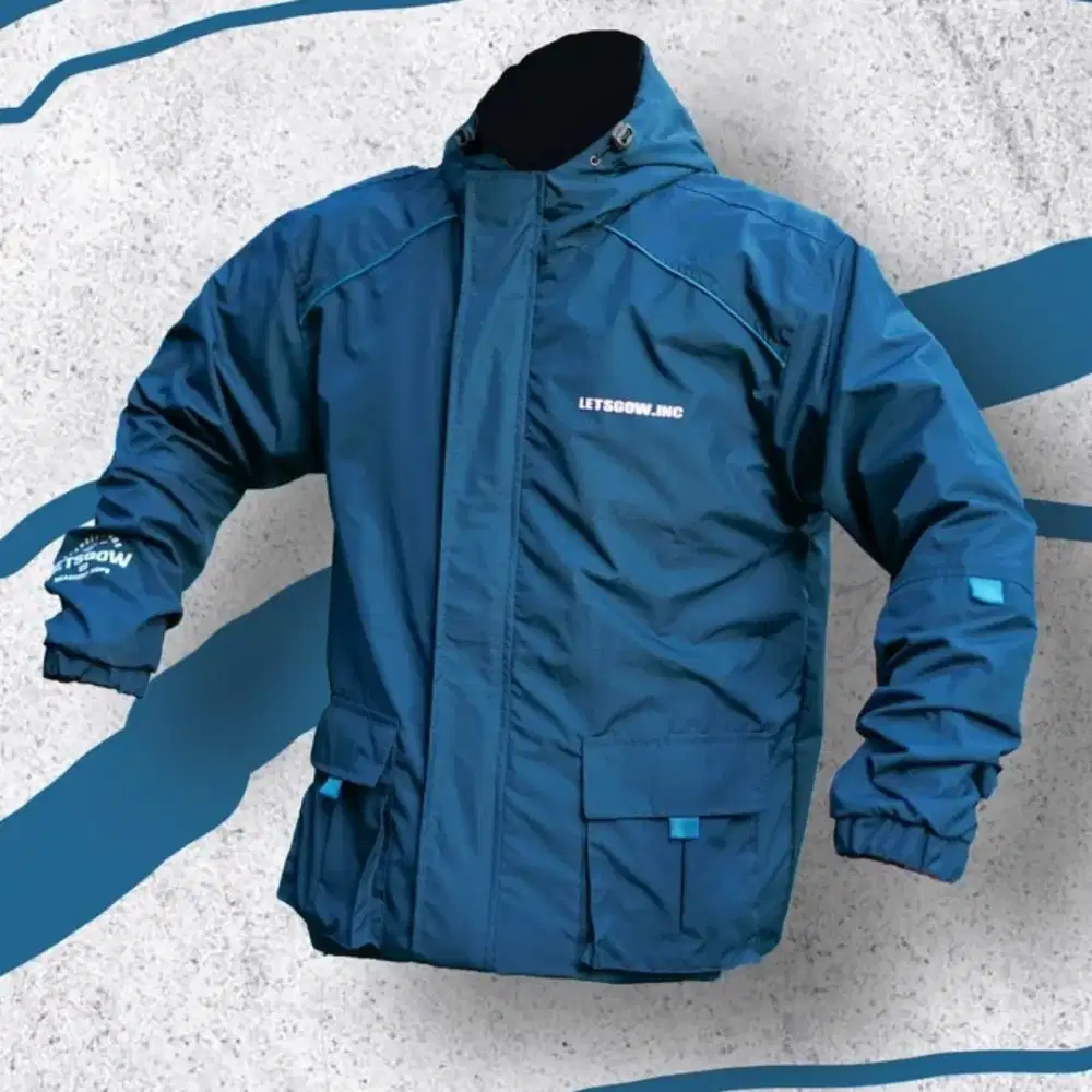 PROMO / BAHAN PREMIUM / Jacket Motor Pria Waterproof Anti Angin.