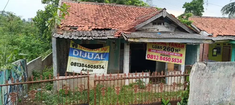 Dijual Rumah Butuh Renovasi (Hitung Tanah)