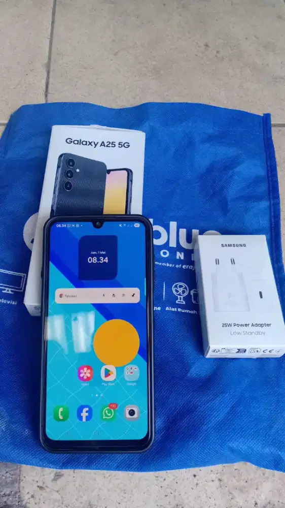 Samsung A25 5G 8/256 SEIN Lengkap Mulus