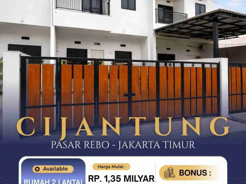 Jual Rumah Baru Siap Huni Di Cijantung Jakarta Timur (Akses 2 Mobil) Bisa KPR (271)