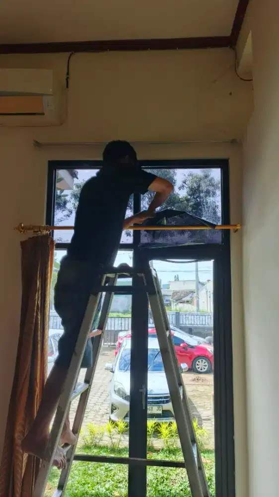 Dekorasi kaca film peredam panas & anti silau uv jendela pintu kaca