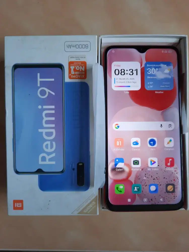 Jual Redmi 9T  Orange Sunrise RAM6GB/128GB
