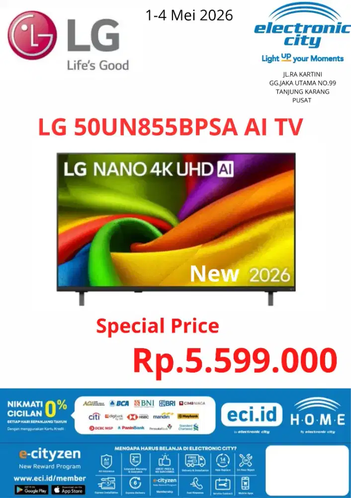 LG 50NU855BPSA AI TV New 2026