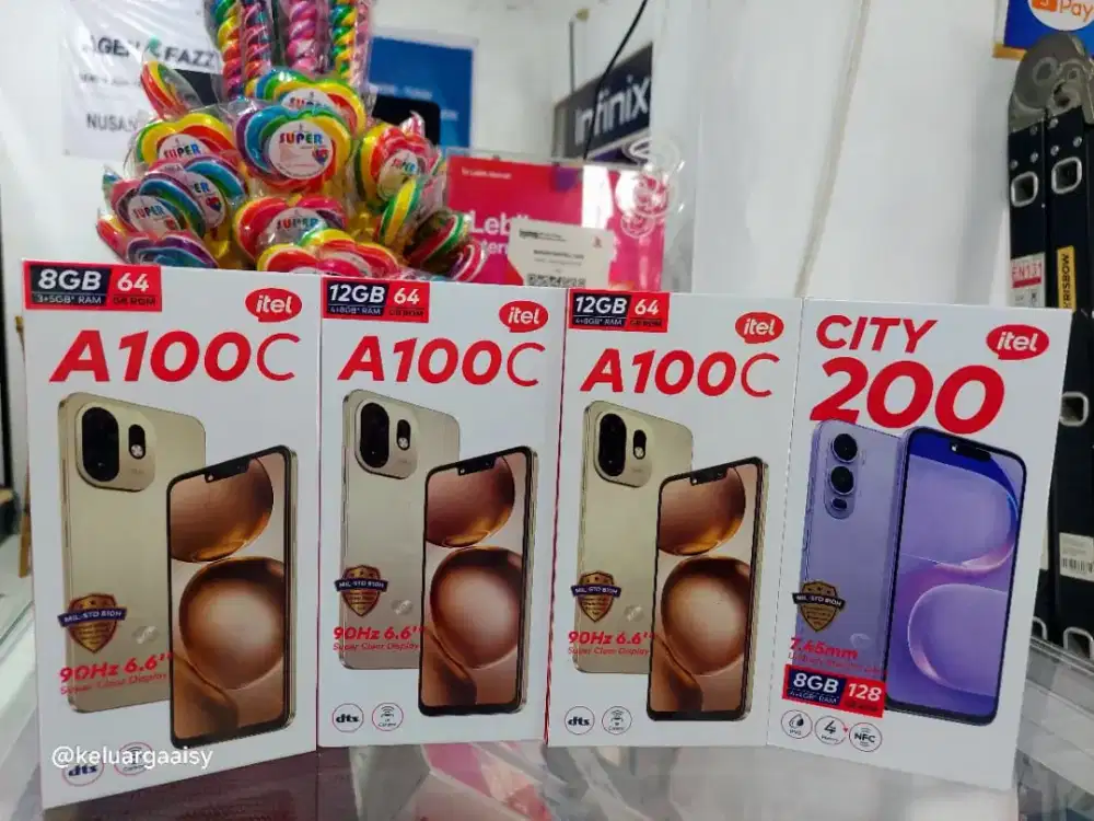 Tukar tambah handphone Itel C200 4+128GB