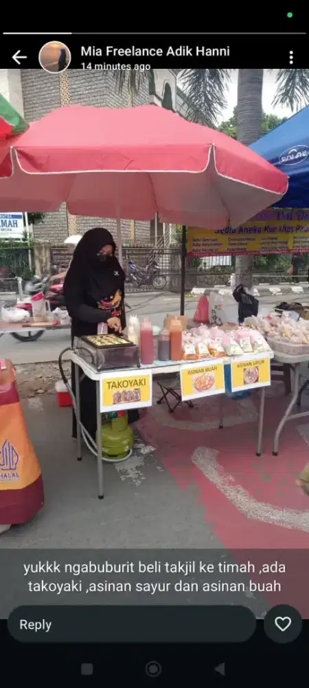 Lowongan penjaga stan takoyaki