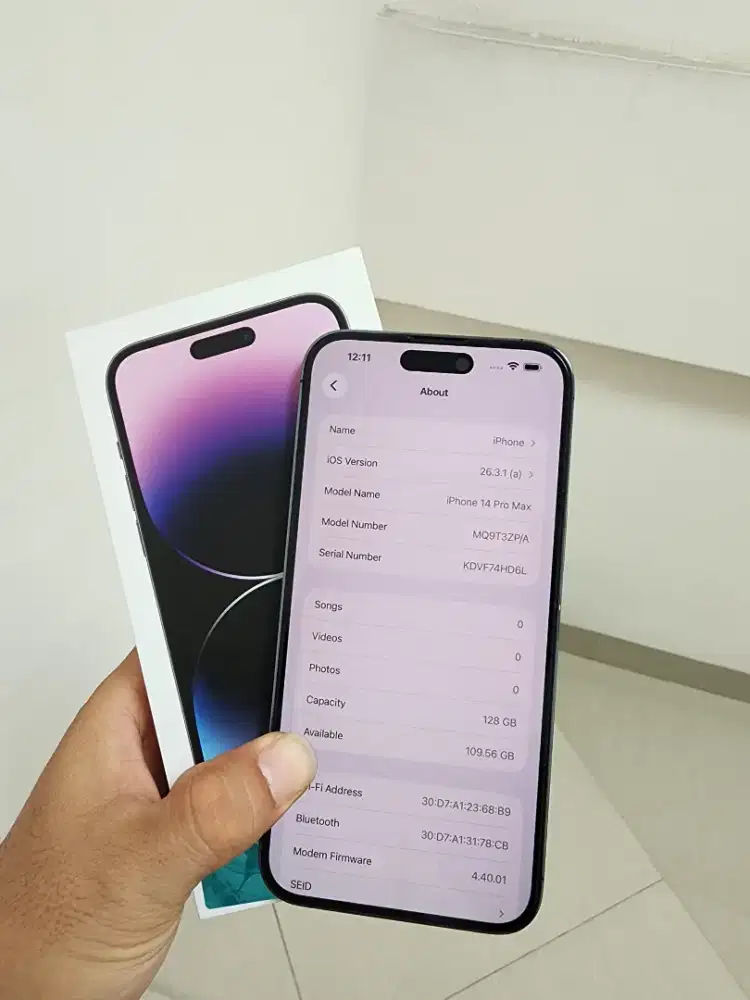 Iphone 14 Promax 128GB Deep Purple
