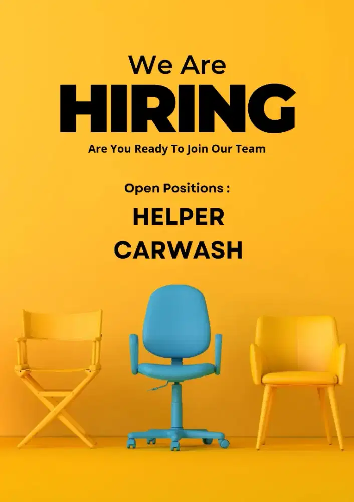 LOWONGAN PEKERJAAN HELPER CARWASH, DETAILER DAN MARKETING