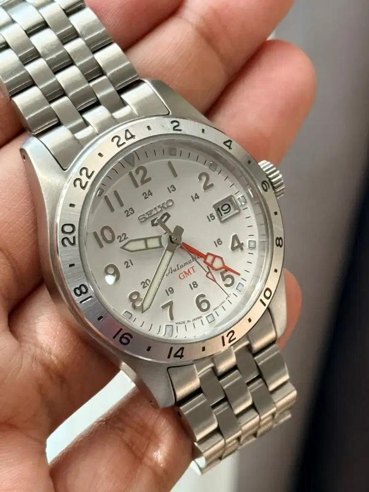 Seiko 5 Sport GMT White Dial JDM