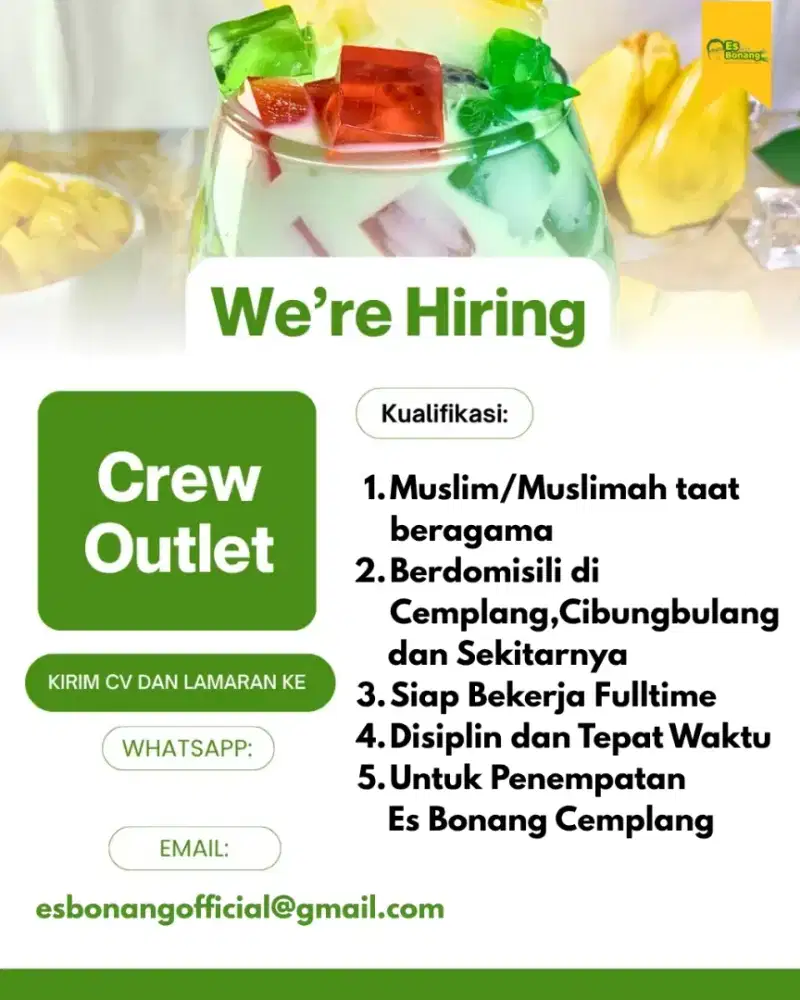 Crew outlet Es Bonang
