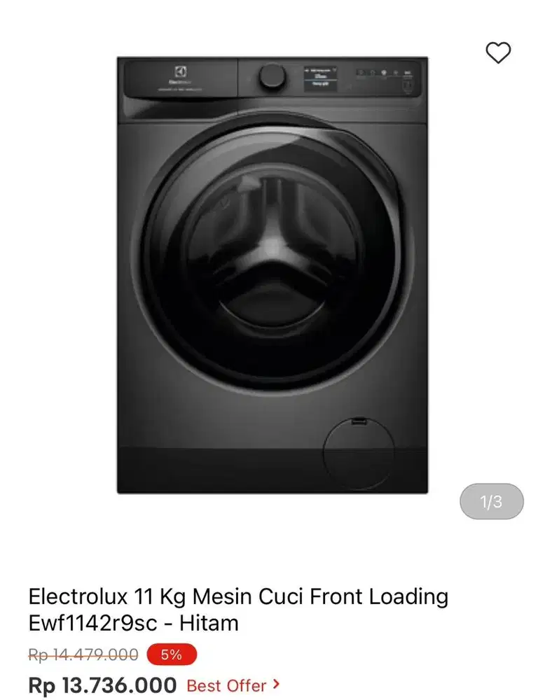 WM ELECTROLUX FRONT LOAD 11kg