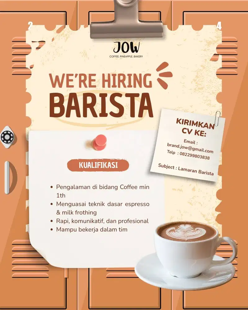 Lowongan Barista