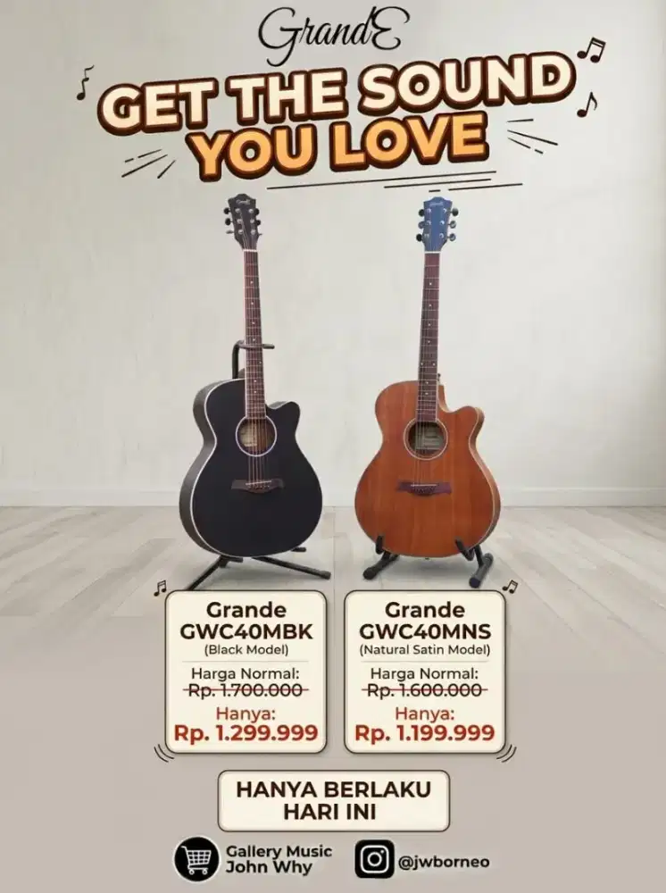 PROMO GITAR AKUSTIK GRANDE GWC SERIES