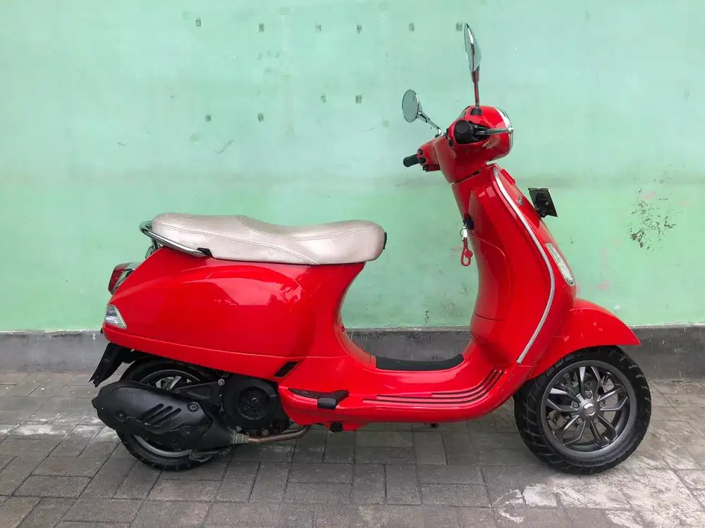 Vespa LX Th.2024 merah mulus!!