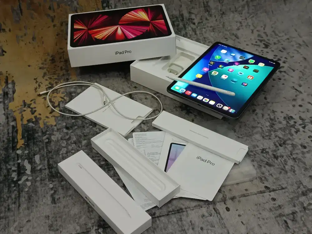 iPad Pro M1 Gen 3 WiFi 256GB With Apple Pencil Gen 2 Fulset Ex iBox