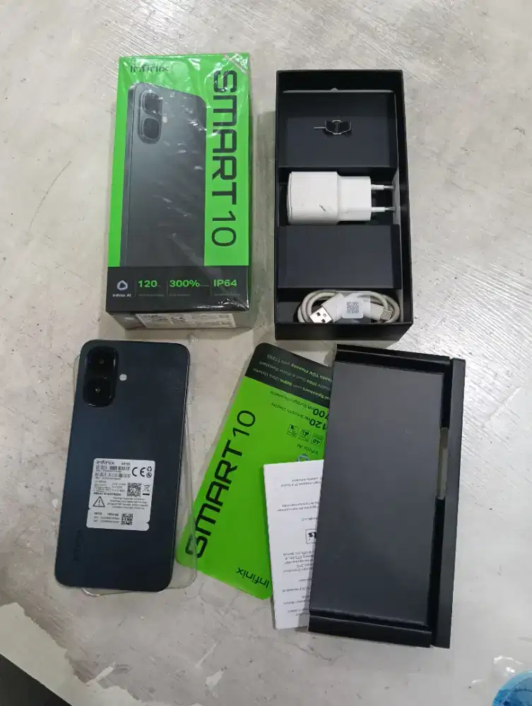 Infinix Smart 10 4/128 seken murah dan lengkap