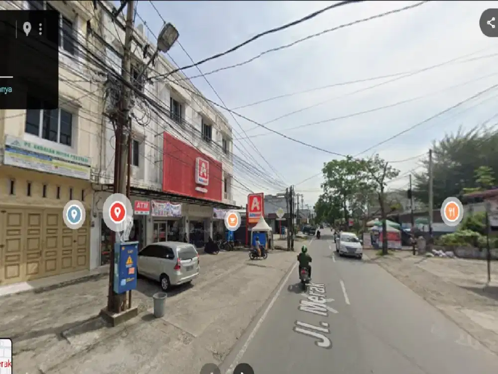 Ruko Pinggir Jalan Merak Lokasi Paling Rame Strategis dan Bisnis pas Depan AlpaMidi
