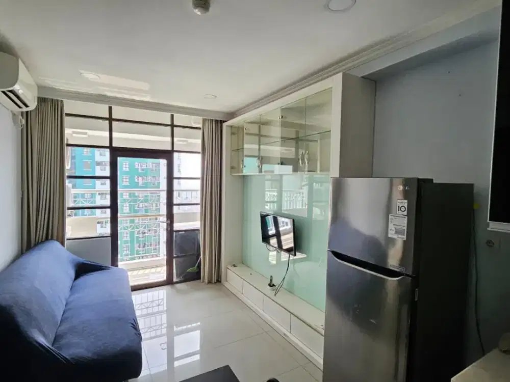Dijual apartemen Salemba residence furnished mewah 2 kamar tidur: