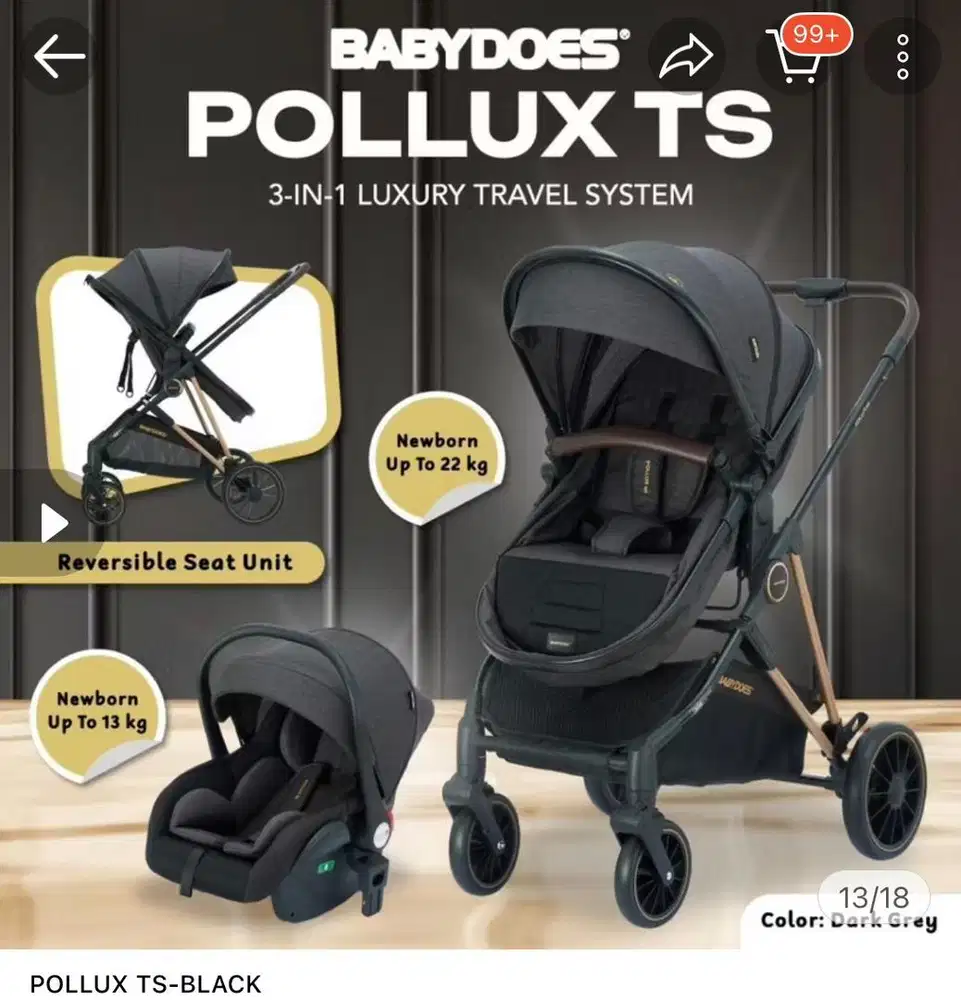 Stroller babydoes+carseat