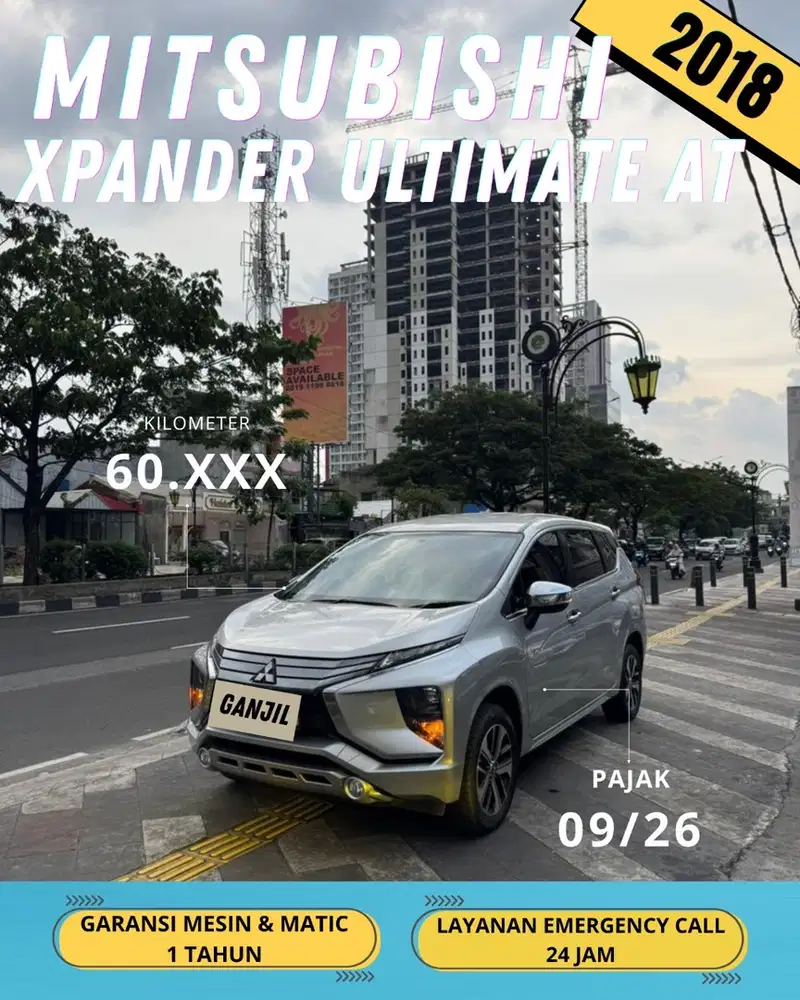 MITSUBISHI XPANDER ULTIMATE AT MATIC 2018 GANJIL