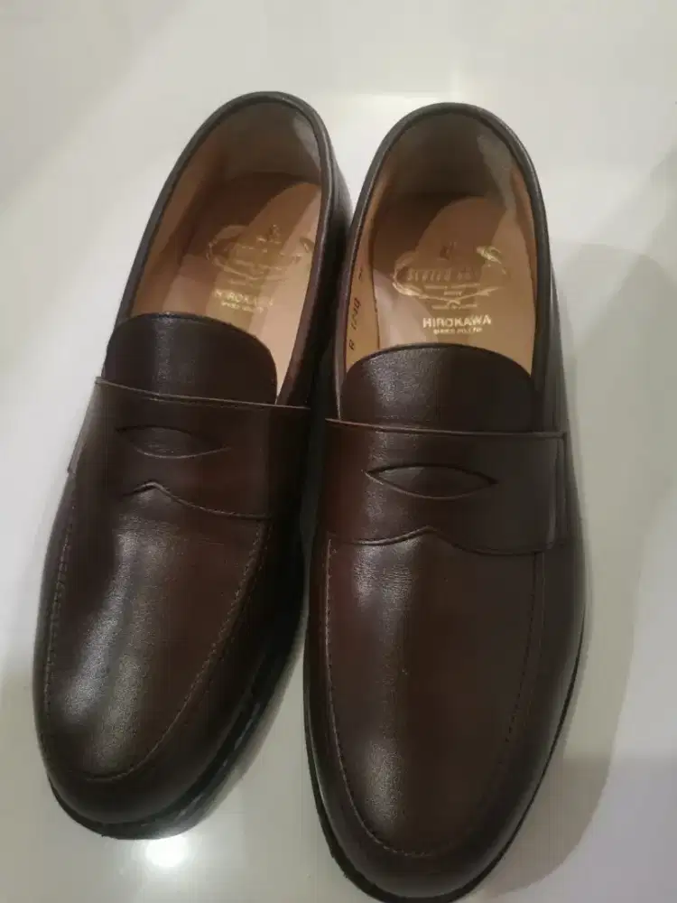 Dijual sepatu kulit  beli di jepang, scoth grain ,hirokawa