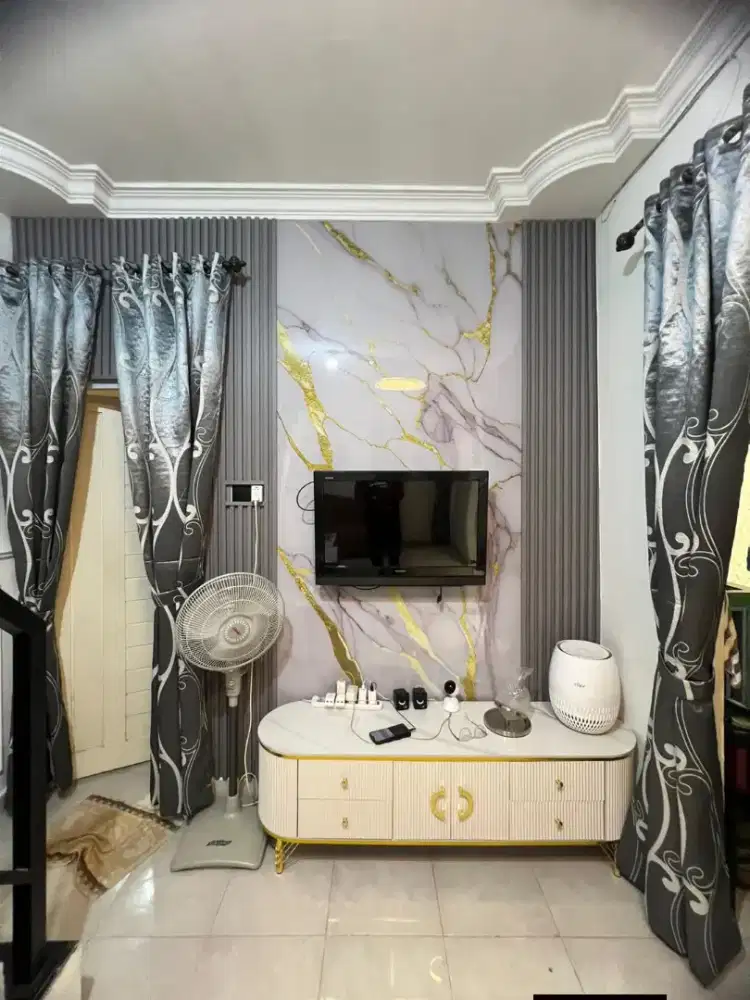 Distributor Bahan Sekalian Pemasangan WPC Kombinasi UV Marble