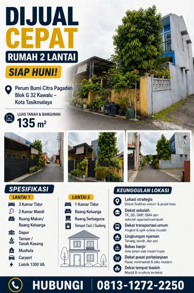 DIJUAL RUMAH PERUM BCP