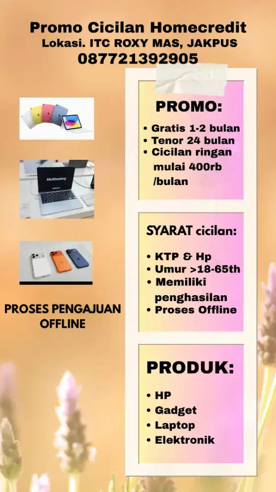 Promo cicilan iPad gen 11 (A16)
