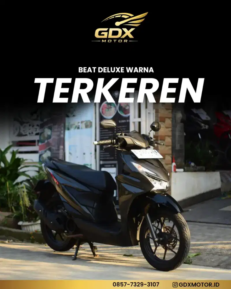 Honda Beat Deluxe CBS ISS 2025 Hitam
