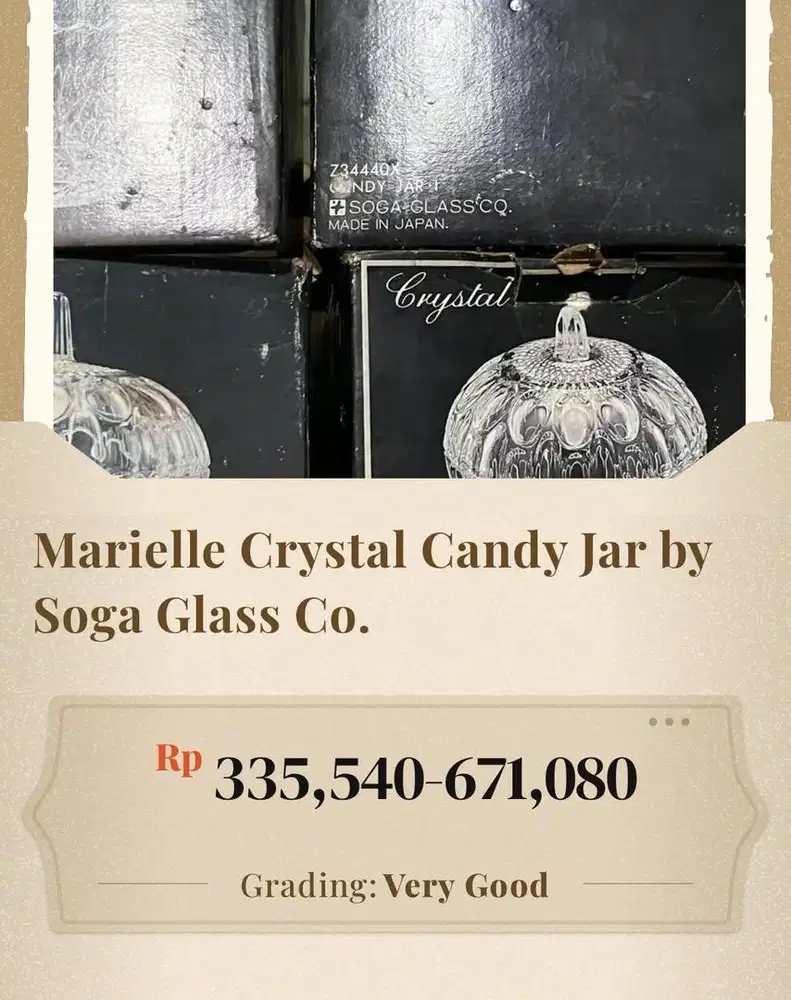 Marielle Crystall set dan vases crystall