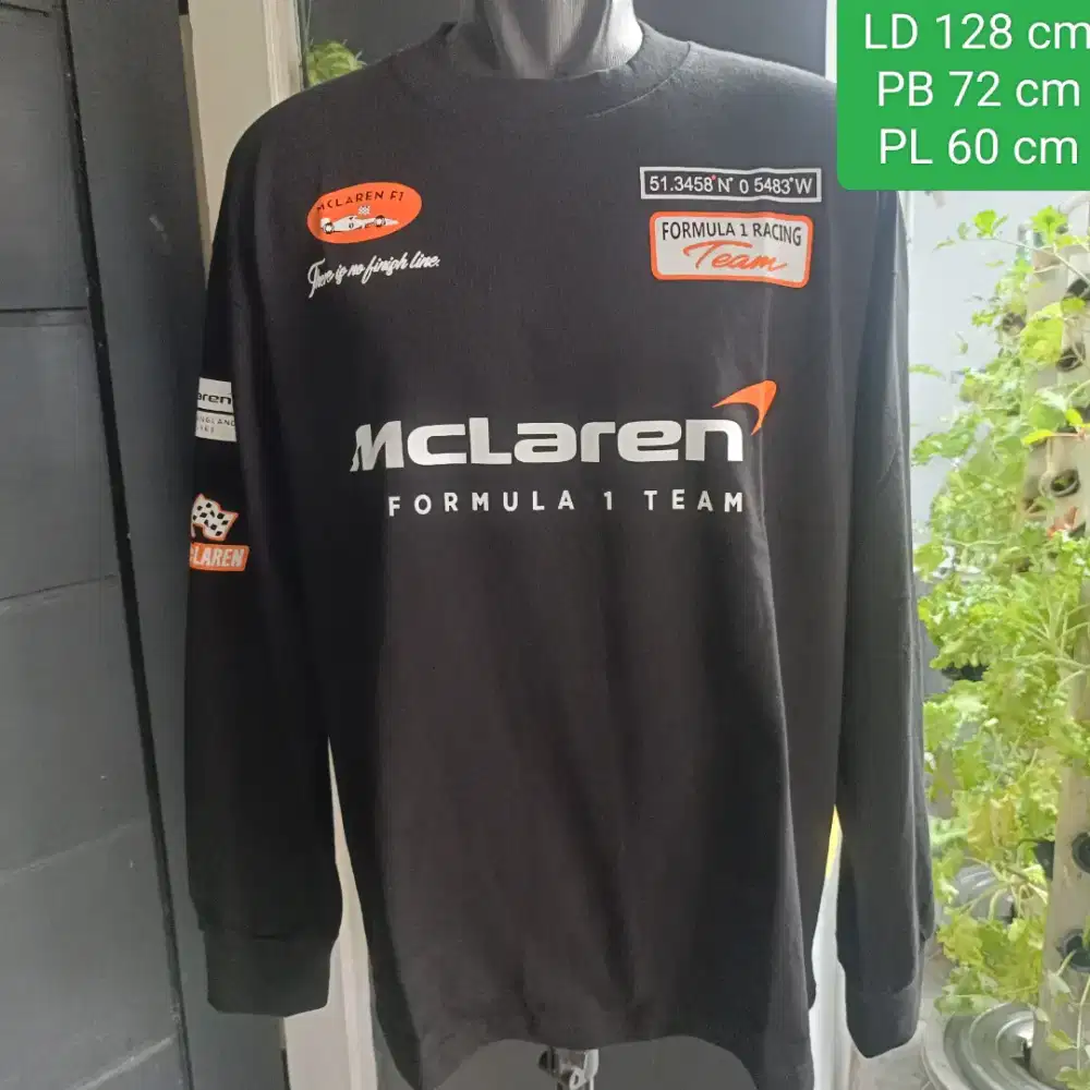 Mc Laren Kaos lengan panjang kaus lengan panjang long sleeves