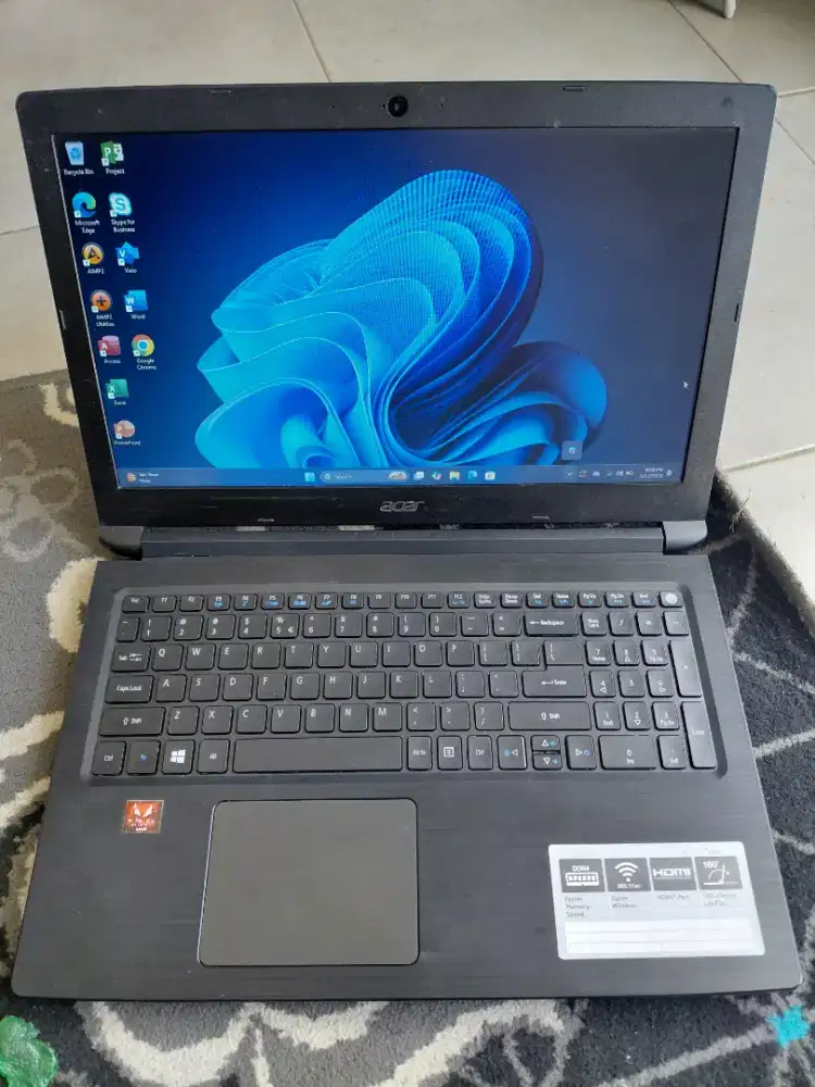 ACER ASPIRE RYZEN 3 2200U/4/256SSD