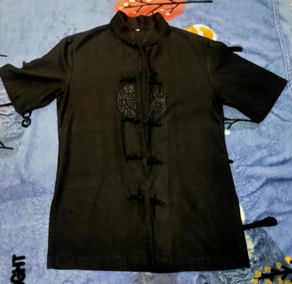 KEMEJA LENGAN PENDEK CHEONGSAM CIANGI KUNGFU CHINA LIKE NEW KAYAK BARU