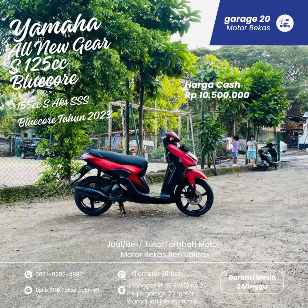 Yamaha All New Gear S 125cc Bluecore Fi   Tahun 2022