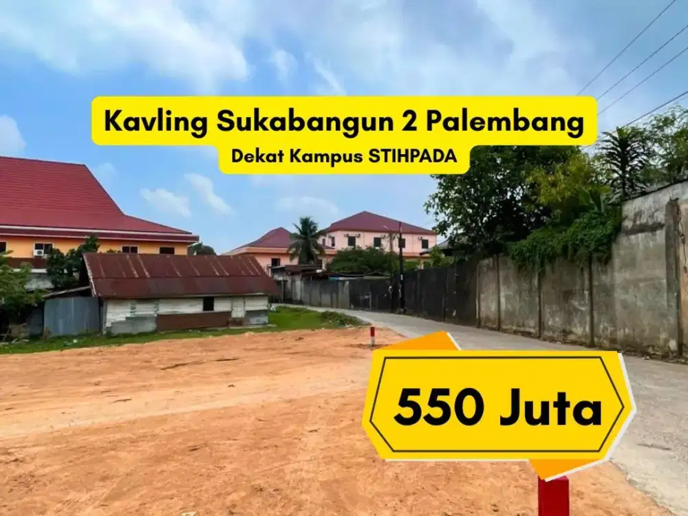 Jual Tanah Sukabangun 2 Palembang Dekat STIHPADA – 220 m² SHM Siap Balik Nama, Harga 550 Juta