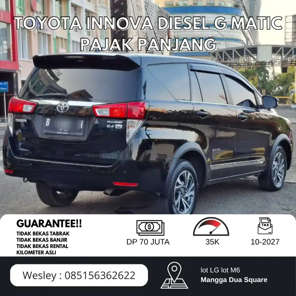 TOYOTA INNOVE G DIESEL AT MATIC 2022