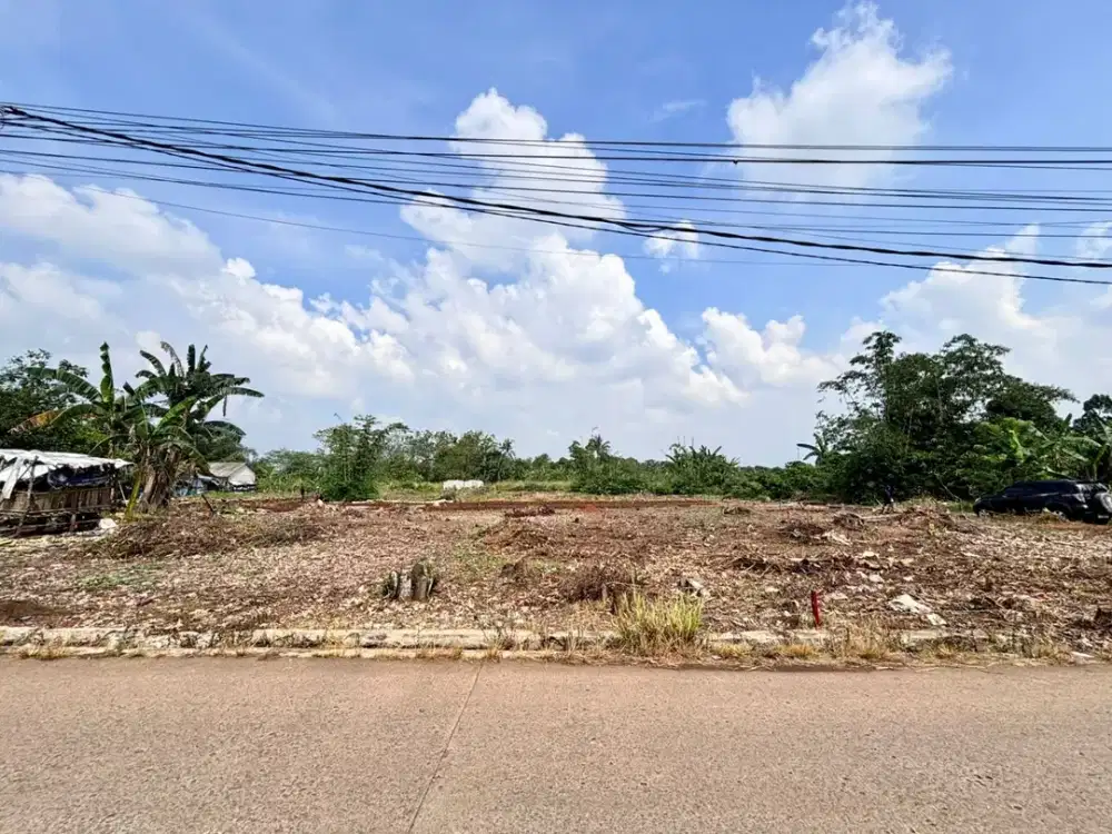 8 Menit Stasiun Jatake Kavling Tepi Jalan Cisauk Tangerang