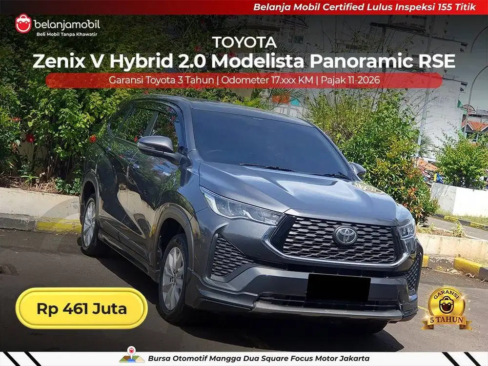 [ BERGARANSI ] Toyota Zenix V Hybrid 2.0 Modelista AT 2025/2026
