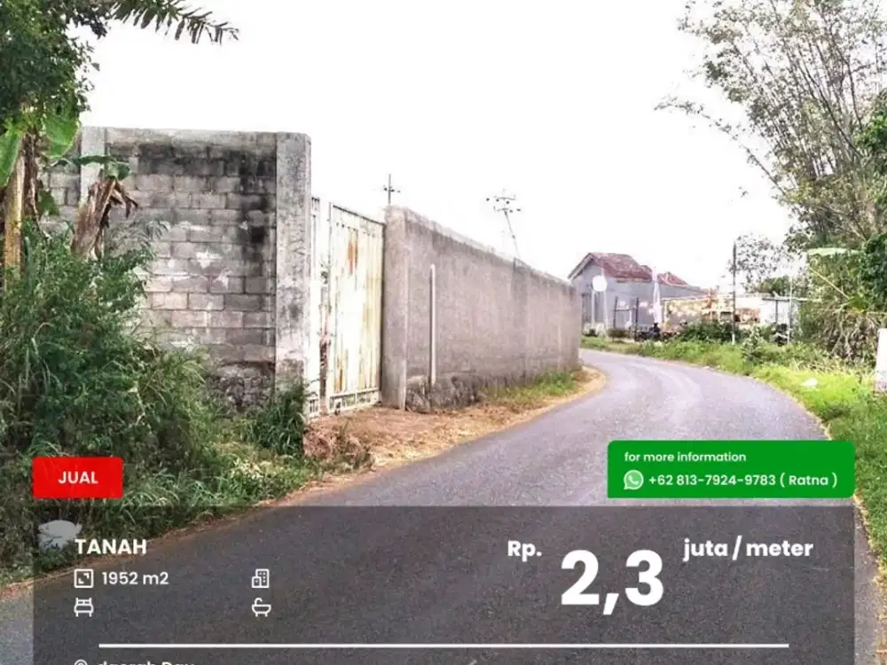 Tanah untuk invest daerah Dau