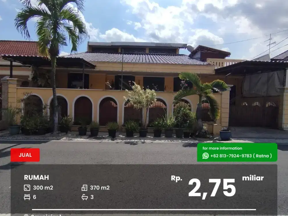 Rumah cocok untuk kos-kosan dekat SMK Telkom Sawojajar