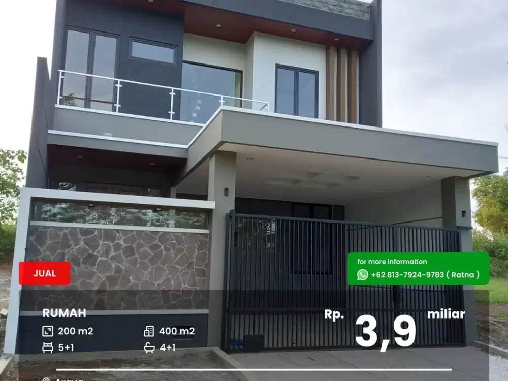 Rumah baru 2 lantai Araya