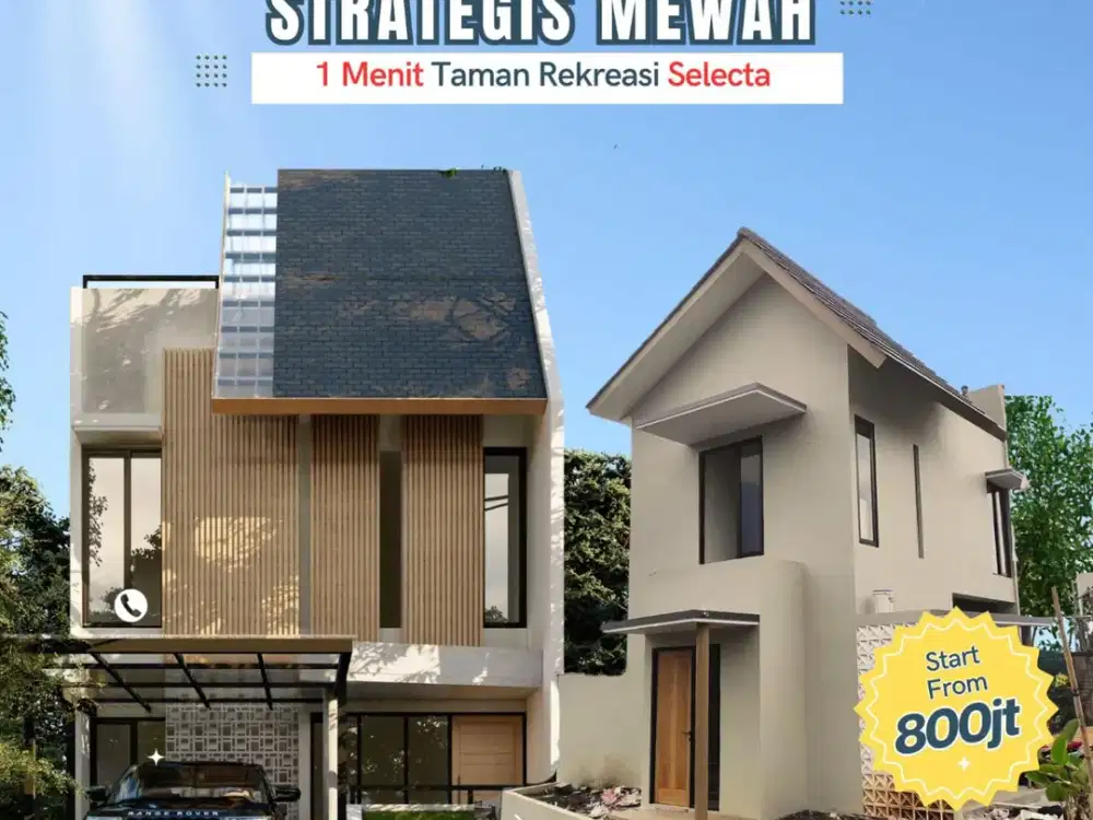 Rumah Villa batu view Cantik